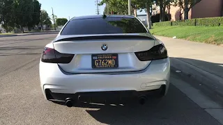 BMW 428i Muffler Delete + Res : Revs & Driveby