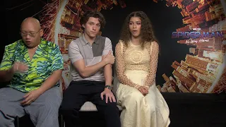 Spider-Man No Way Home - Itw Jacob Batalon, Tom Holland  and Zendaya (Official Video)