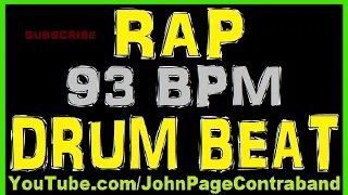Rap Hip Hop Drum Backing Track 93 bpm Beat Loop 808
