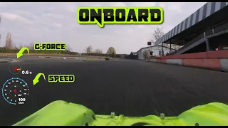 ONBOARD RC ACTION 1/8 onroad with SPEED and G-FORCE indicators!