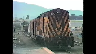 Tasmania Rail -  X Class Loco compilation original VHS edit, 1980's