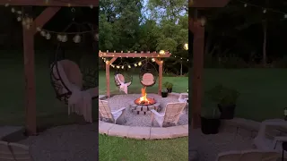 Our firepit 1 year later… #shorts #diy