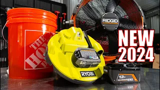 NEW for 2024 - RIDGID 18V Hybrid Fan and RYOBI 18V Bucket Vacuum