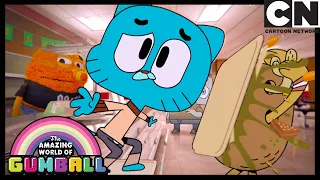 Who Could Win In A Fight With A T-Rex? | Gumball | Cartoon Network