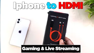 Budget Lightning to HDMI Cable/Adapter for Gaming & Live Streaming||  Unboxing - in Hind