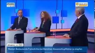 Wahl in Bayern: TV-Dreikampf zwischen FDP, Grünen und Freien Wählern am 05.09.2013