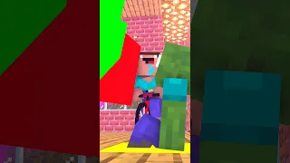 MINECRAFT ON 1000 PING (Eaters attacked the MONSTER SCHOOL) - Minecraft Animation #shorts