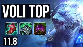 VOLIBEAR vs GWEN (TOP) | 6/0/6, Dominating | KR Diamond | v11.8