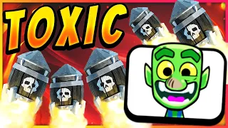 NEW ROCKET CYCLE DECK IS 100% TOXIC! 💀 — Clash Royale