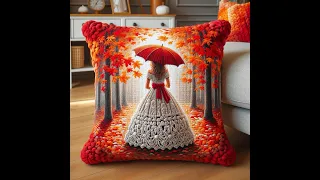comfortable cushion #knitted #crochet #design #cushion