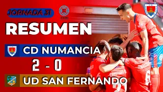 Resumen C.D. Numancia | 2-0 | U.D. San Fernando