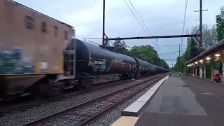 CSX M404 With Autoracks at West Trenton, NJ