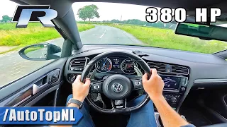 380HP VW Golf R MK7 *CUSTOM EXHAUST* POV Test Drive by AutoTopNL