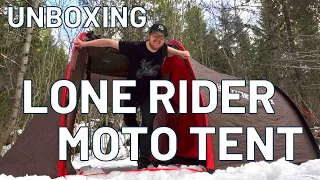 Unboxing the Lone Rider Moto tent