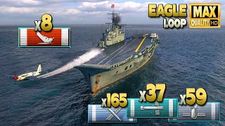 Aircraft Carrier Eagle: Huge 4k base XP game - World of Warships