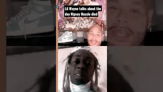 Lil Wayne talks about the day Nipsey Hussle died #lilwayne #nipseyhussle #rap #shortsfeed #fatjoe