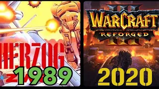 Evolution of Real-Time Strategy (RTS) games 1989-2020