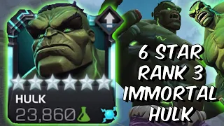 6 Star Rank 3 Immortal Hulk Rampage - FULLY BOOSTED Gameplay!!! - Marvel Contest of Champions