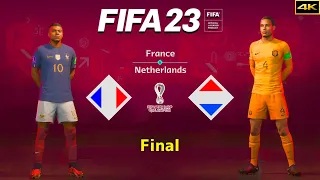 FIFA 23 - FRANCE vs. NETHERLANDS - FIFA World Cup Final - Mbappé vs. van Dijk - PS5™ [4K]