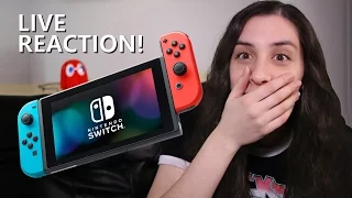 SO HYPED! Live Reaction to Nintendo Switch Presentation 2017 - JustJesss