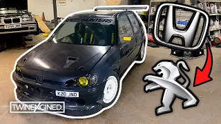 PEUGEOT 106 with HONDA K20 ENGINE SWAP*KING OF THE HATCHBACKS*