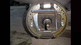 Как работает клин (солдатик) барабанного тормоза VW.