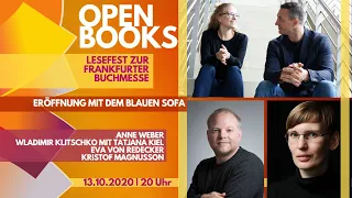 Eröffnung von OPEN BOOKS 2020 mit dem Blauen Sofa