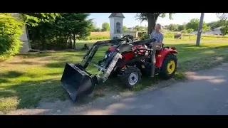 QILU 504G Garden Tractor with mini loader