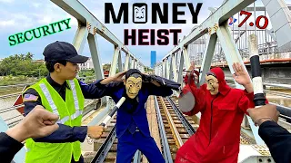 PARKOUR MONEY HEIST vs SECURITY POV CHASE In REAL LIFE (BELLA CIAO REMIX) 7.0 || POV MOVIE  2023