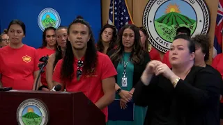 Lahaina Strong, Maui Mayor Bissen hold press conference