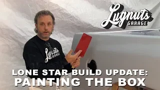 Painting the Flame Red base coat and clear on the Dodge Ram Lone Star build