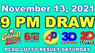 [SUMMARY] PCSO 9:00 PM Lotto Draw – November 13, 2021