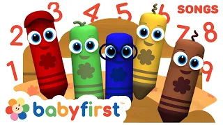 5 little monkeys | Numbers songs | Counting Songs | Nursery Rhymes for babies | Babyfirst TV