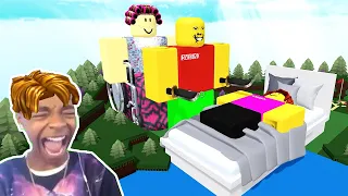 Roblox BUILD A BOAT Funny Moments MEMES (;Trolling DAD)