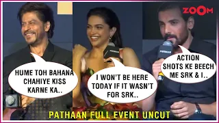 Shah Rukh Khan, Deepika Padukone & John Abraham's FUN interaction on Pathaan's success | UNCUT