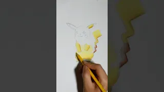 Dibujando a Pikachu #shorts