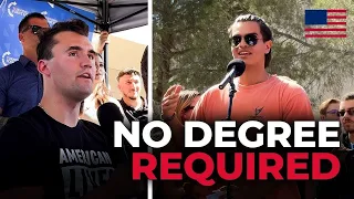 Charlie Kirk SHUTS DOWN Student Who REFUSES To Believe That College Is A Scam 👀🔥