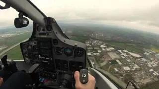 Partenavia P68 Liverpool to Hawarden - Cockpit View