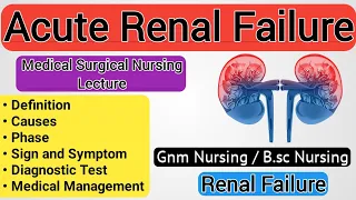 Acute Renal Failure // Acute Kidney Failure
