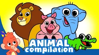 Learn Animals for Kids | Land and Sea Animals videos Compilation for Children | Club Baboo