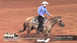 ARC Electrical Storm ridden by Jared Leclair - 2013 NRHA Derby (Open Finals)
