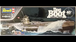 Revell 1/144 Das Boot Collector's Edition Gift Set..U-96, Type VIIC Sub..Plastic Kit Build & Review.