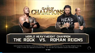 WWE The Rock vs Roman Reigns for Undisputed Champion Wrestlemania