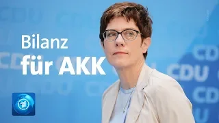 AKK Bilanz: Fast ein Jahr als CDU-Vorsitzende im Amt