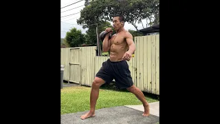 Day 337 FitPro Hawaii Workout - Kettlebell Lunge Exercises (20-32 kg.) - April 20, 2021, 5:28 pm