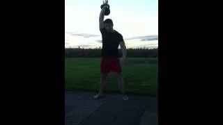 Secret service snatch test, 200 24kg hardstyle  kettlebell snatches in 10:00 or less.