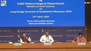 Press Conference on Long Range Forecast for Southwest Monsoon 2024