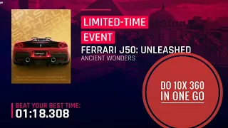 Asphalt 9 Legends : Ferrari J50 Unleashed / 10X 360 in One Go / Easiest Way / Ancient Wonders