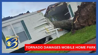 WEST MICHIGAN TORNADO: Portage, Mich. mobile home park heavily damaged by storms