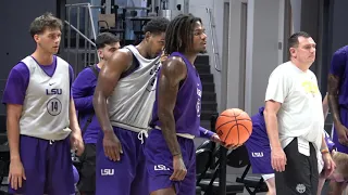 LSU mens basketball start practice for 2023-24 season